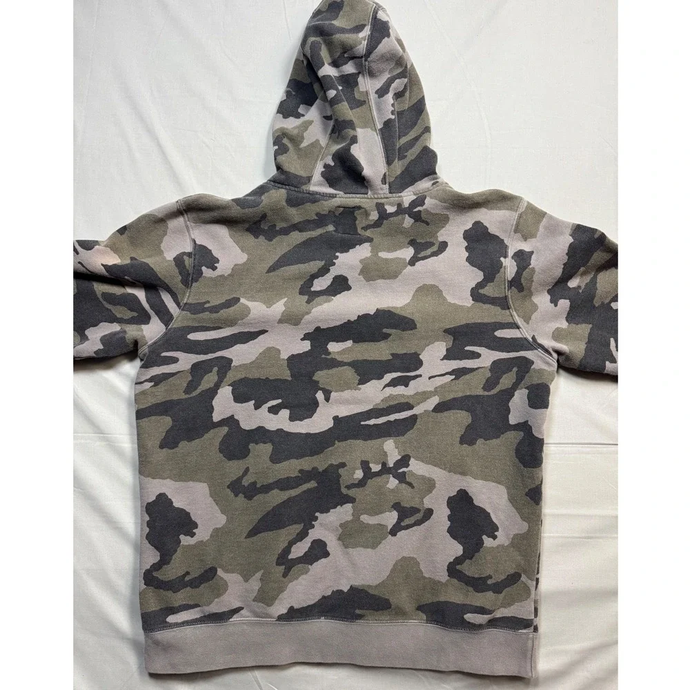 Fox Racing Mens Camo Pullover Hoodie Green Brown Camouflage Logo Sweatshirt L - Picture 6 of 8